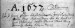 matriční zápis o křtu dítěte z r. 1677